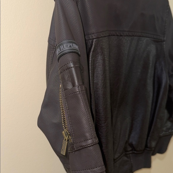Urban Republic Kids Black Leather-Style Jacket - Picture 6 of 6